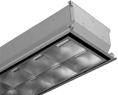 LED Tube Light Fixture, Recessed T Bar, for T8 4FT