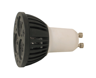 LED Bulb, GU10, 3 Watt, 3 High Power LEDs, Warm White