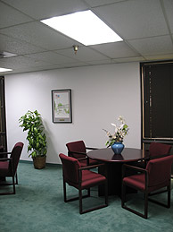 LED illuminated office
