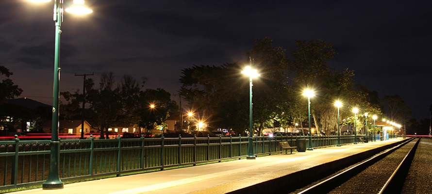 LEDtronics, Inc. LEDs in action at Amtrak Station, Carpinteria, CA